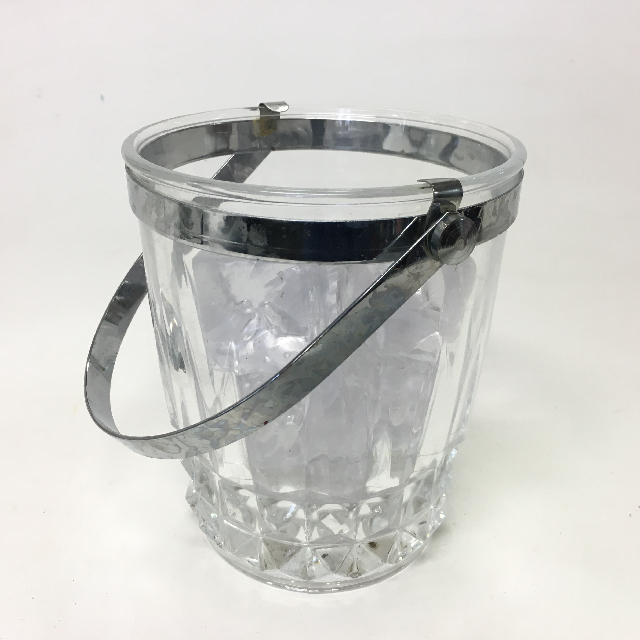 ICE BUCKET, Cut Glass - Small